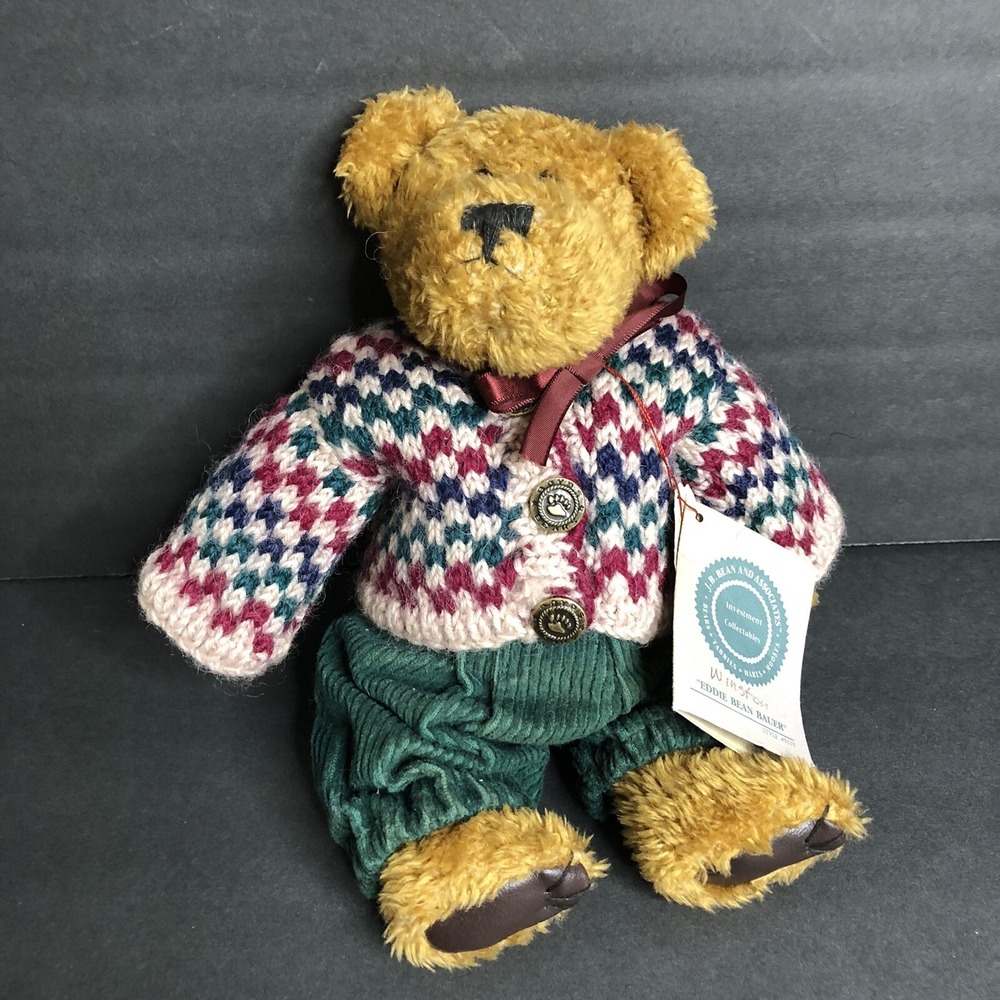 1997 Original Boyds Bear EDDIE BEAN BAUER Teddy Bear 8th in Series with Tags